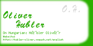 oliver hubler business card